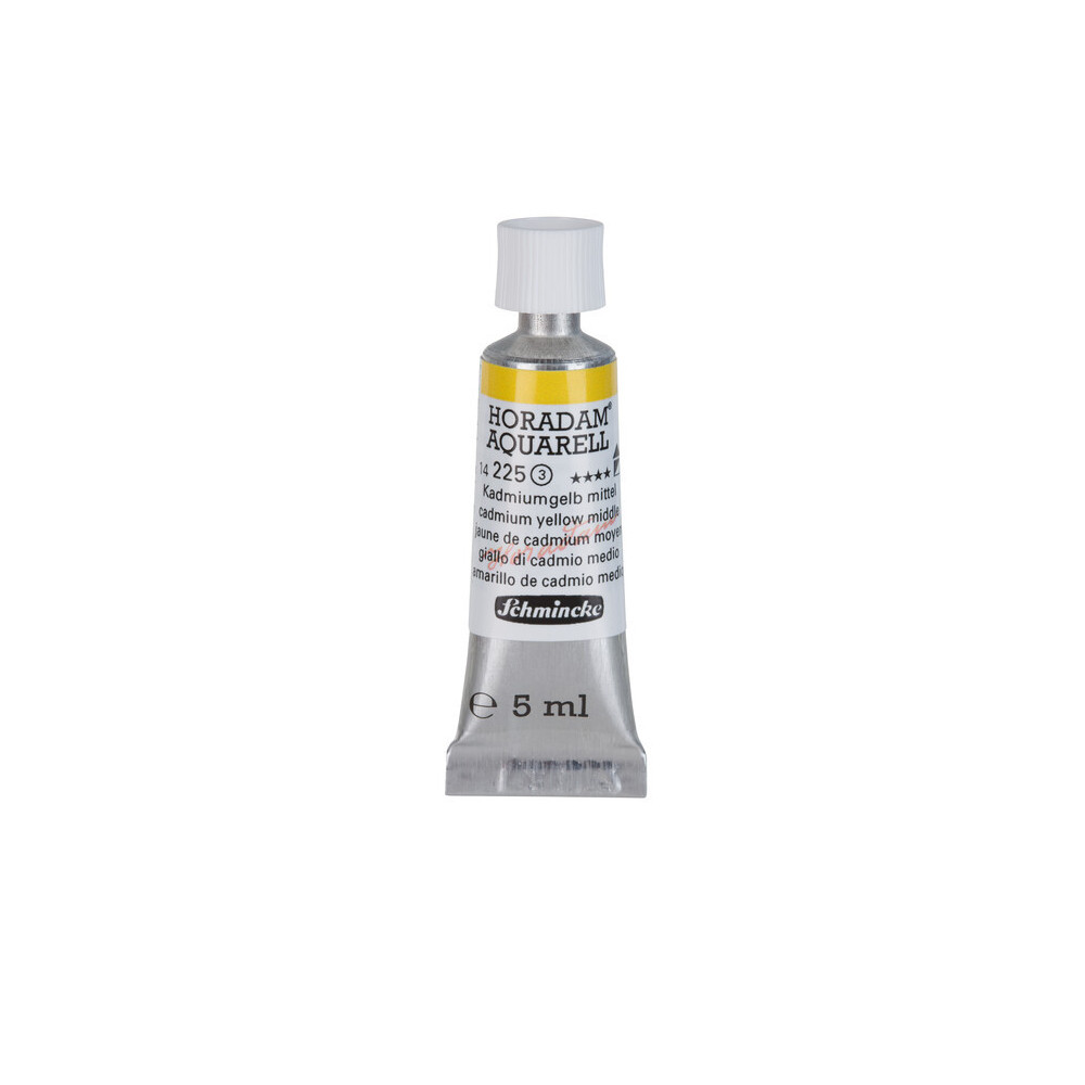 Horadam Aquarell watercolor paint - Schmincke - 225, Cadmium Yellow Middle, 5 ml
