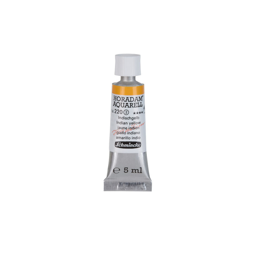 Horadam Aquarell watercolor paint - Schmincke - 220, Indian Yellow, 5 ml