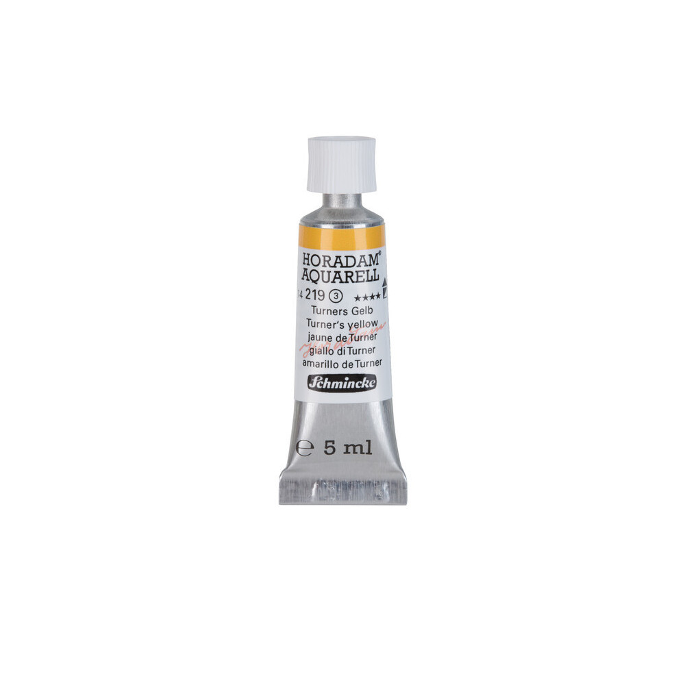 Horadam Aquarell watercolor paint - Schmincke - 219, Turner's Yellow, 5 ml