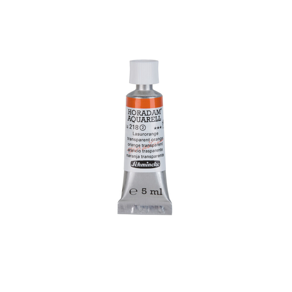 Farba akwarelowa Horadam Aquarell - Schmincke - 218, Transparent Orange, 5 ml