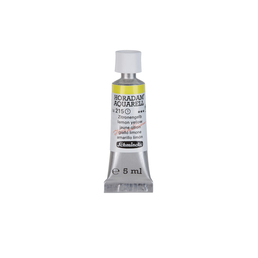 Horadam Aquarell watercolor paint - Schmincke - 215, Lemon Yellow, 5 ml