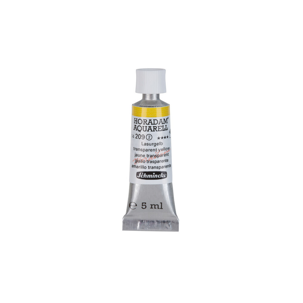Horadam Aquarell watercolor paint - Schmincke - 209, Transparent Yellow, 5 ml