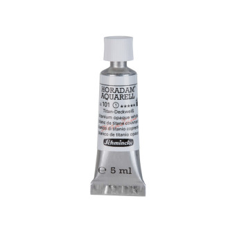 Horadam Aquarell watercolor paint - Schmincke - 101, Titanium Opaque White, 5 ml