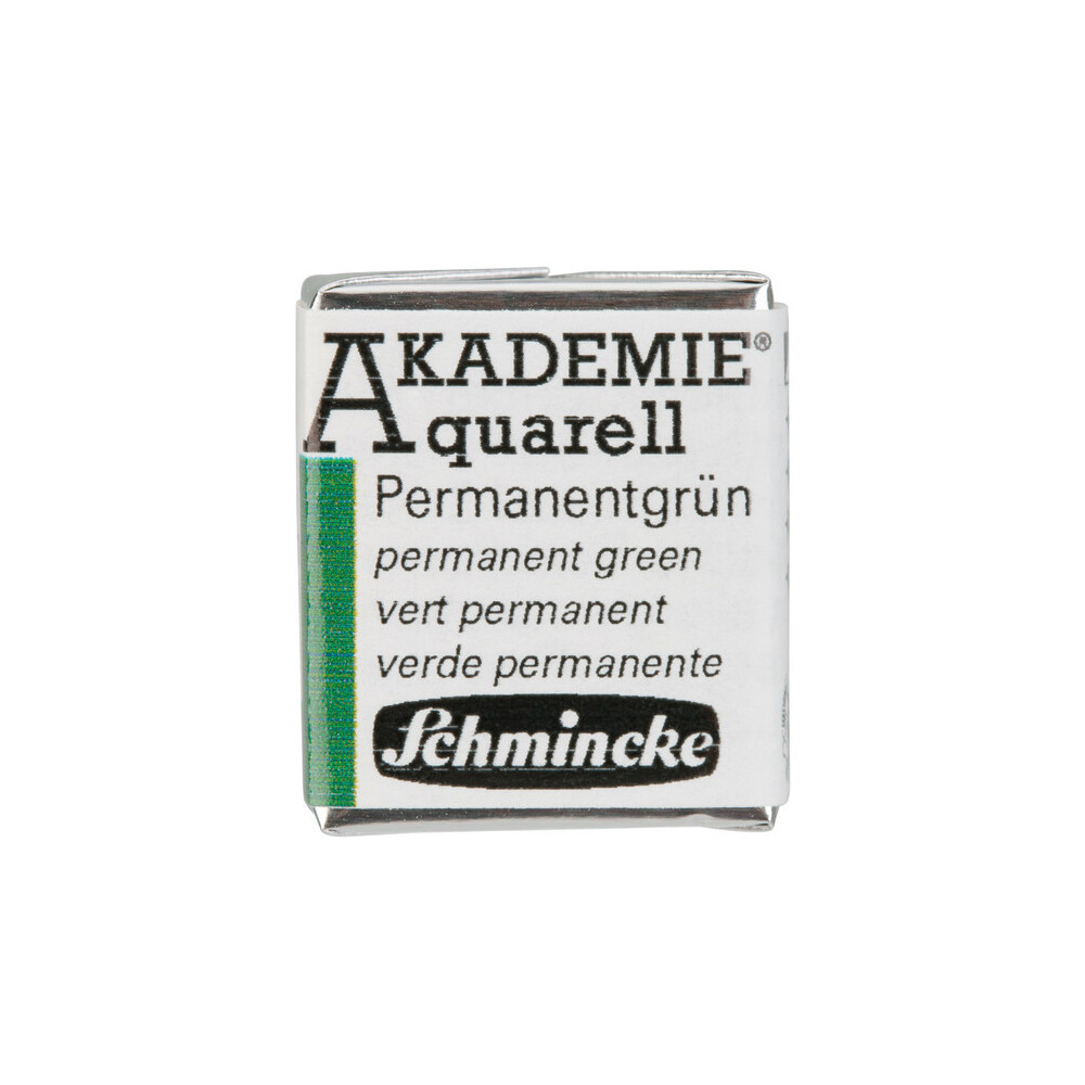 Akademie Aquarell watercolor paint - Schmincke - 553, Permanent Green