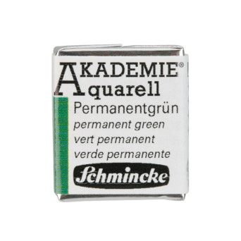 Farba akwarelowa Akademie Aquarell - Schmincke - 553, Permanent Green