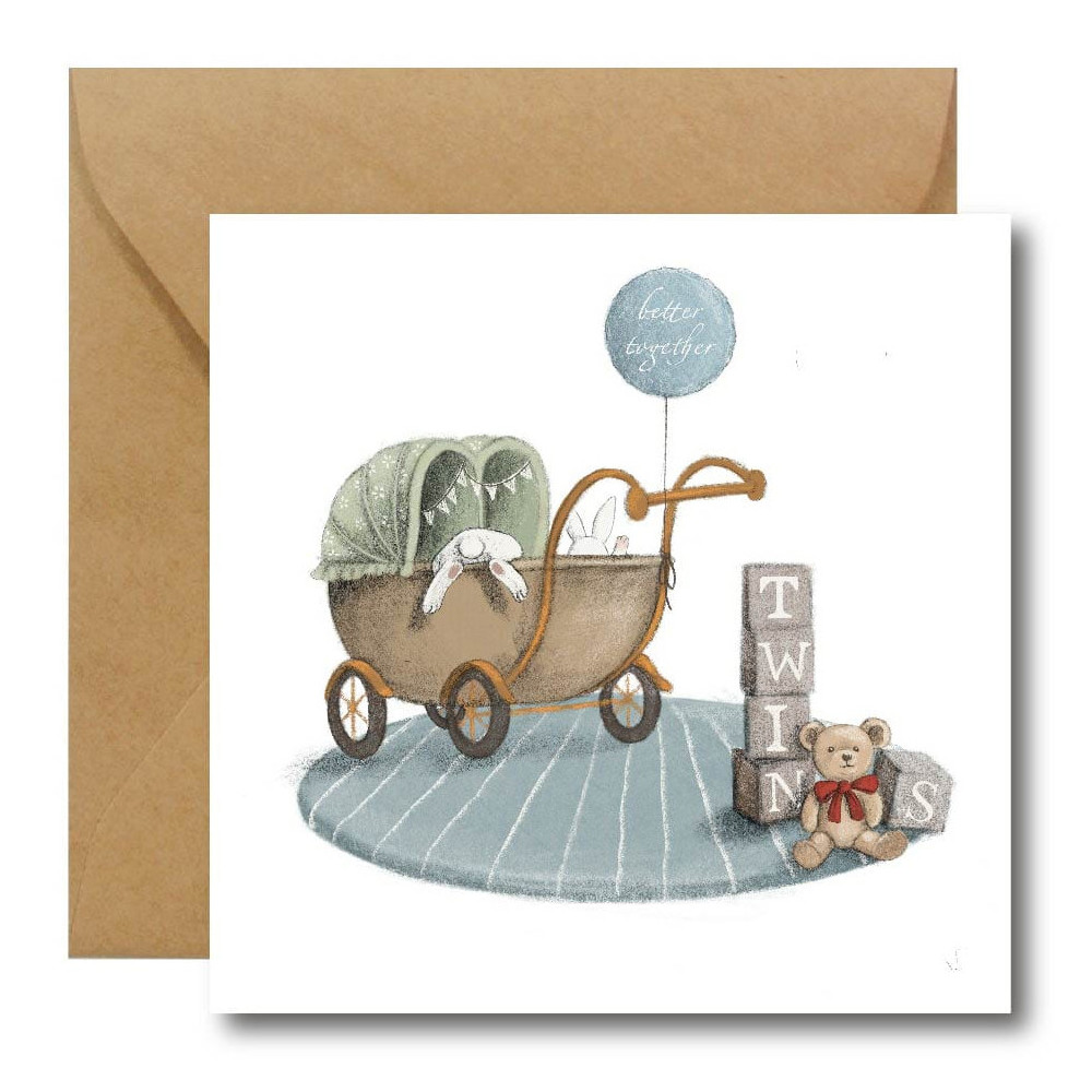 Greeting card - Hi Little - Better Together, 14,5 x 14,5 cm