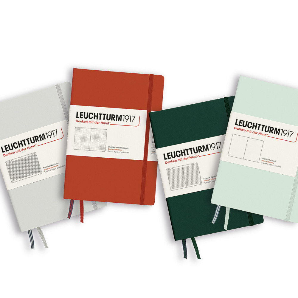 Notebook A5 - Leuchtturm1917 - ruled, softcover, Forest Green, 80 g/m2