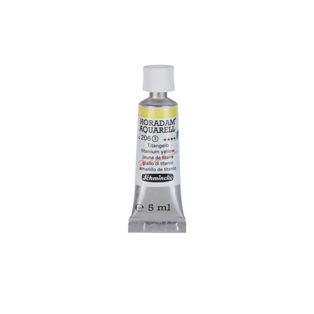 Horadam Aquarell watercolor paint - Schmincke - 206, Titanium Yellow, 5 ml