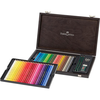 Set of Polychromos pencils in wooden case - Faber-Castell - 48 pcs.