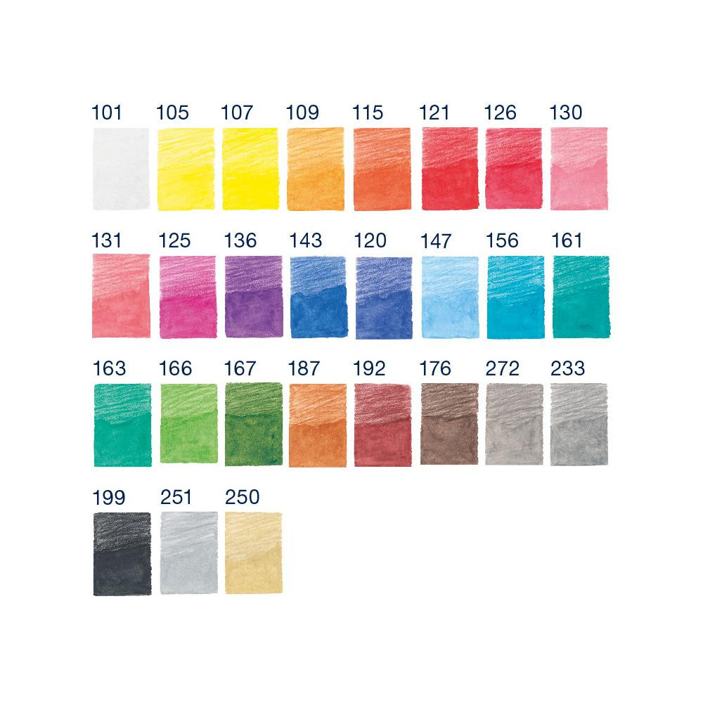 Goldfaber watercolor pencils in roll pencil case + brush - Faber-Castell - 27 pcs.