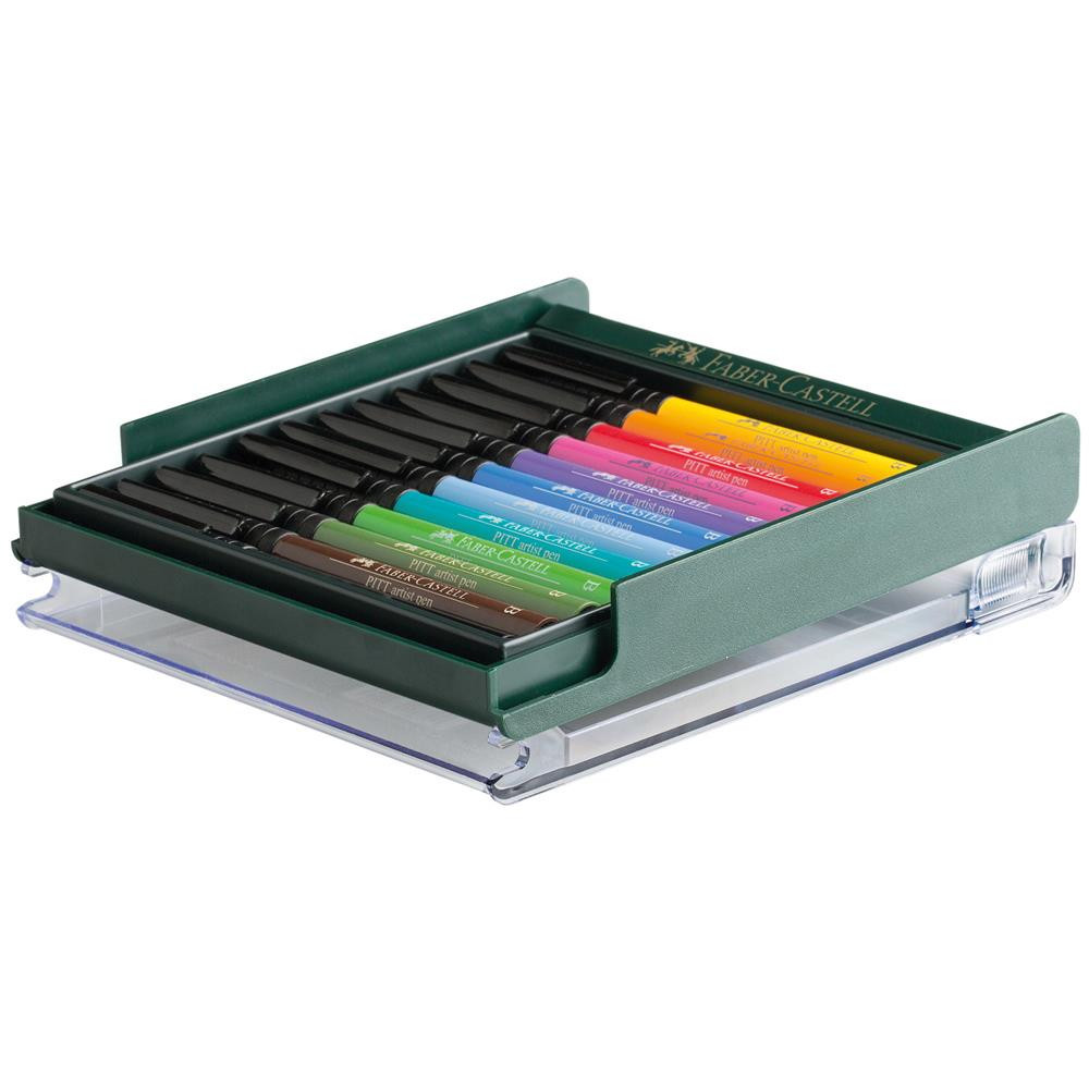 Zestaw pisaków pędzelkowych Pitt Artist Pen - Faber-Castell - 12 kolorów