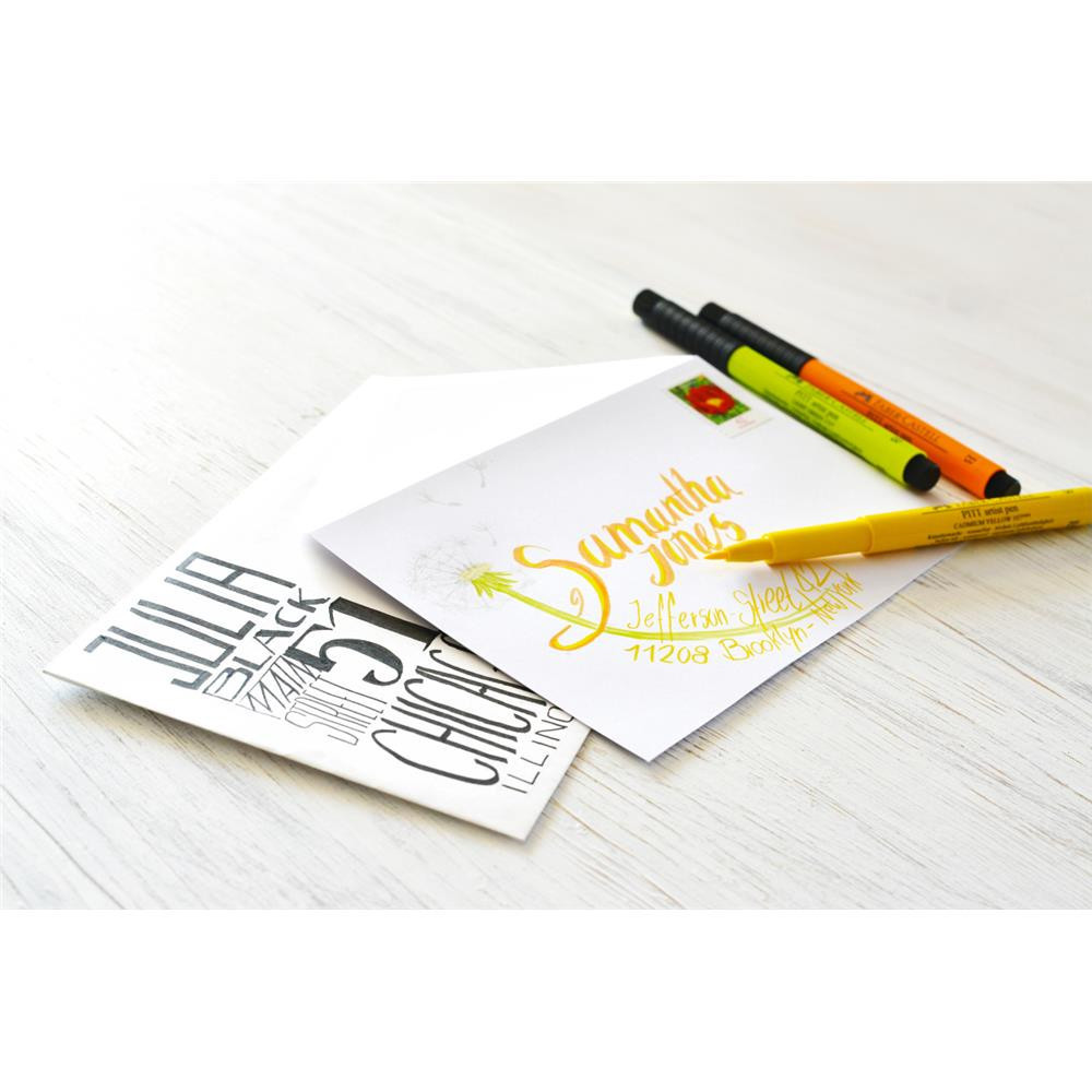 Set of Pitt Artist Brush Pens - Faber-Castell - B, 12 pcs.
