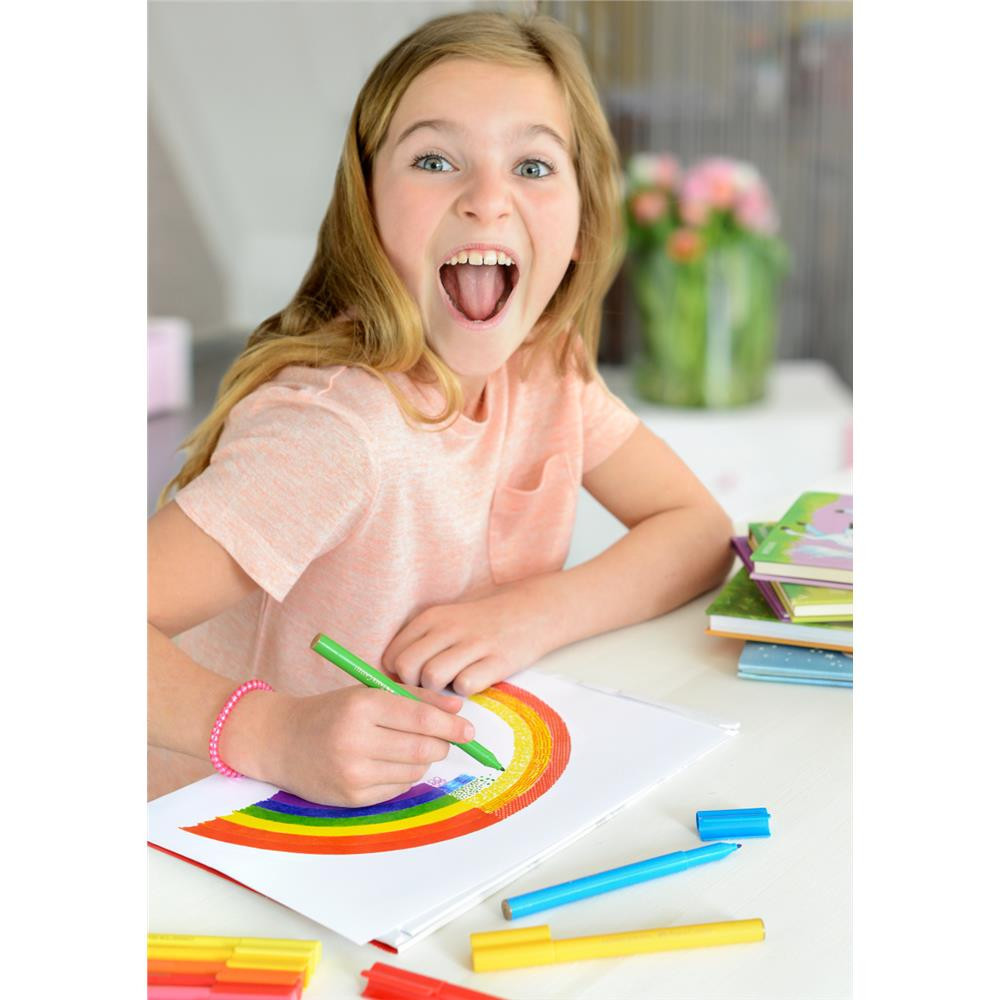 Set of Connector felt tip pens in case - Faber-Castell - 60 colors