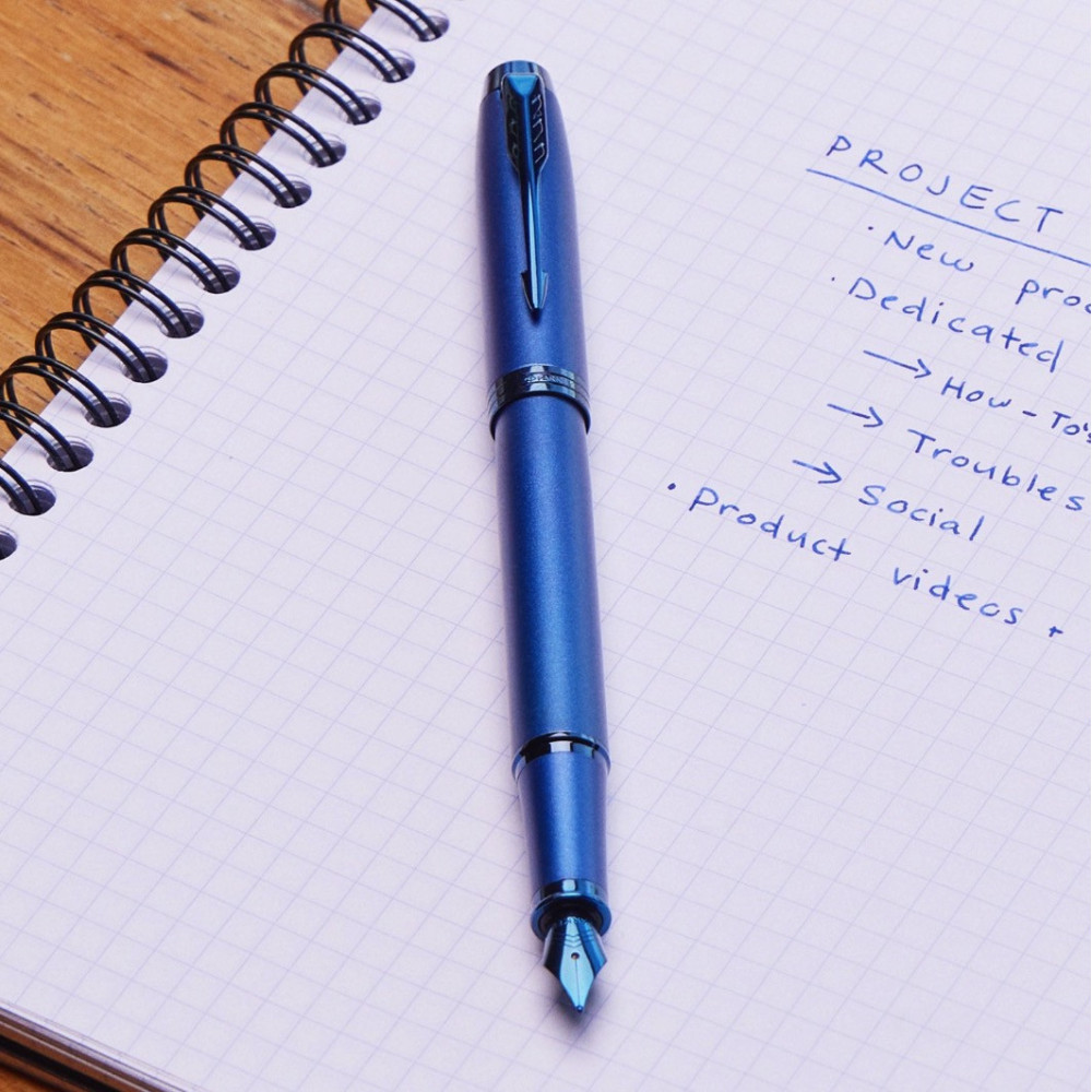 Pióro wieczne IM Monochrome w etui - Parker - Blue, F
