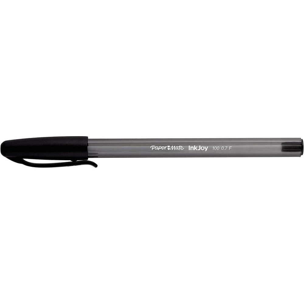 Set of InkJoy 100 ballpoint pens - Paper Mate - black, 0,7 mm, 5 pcs.