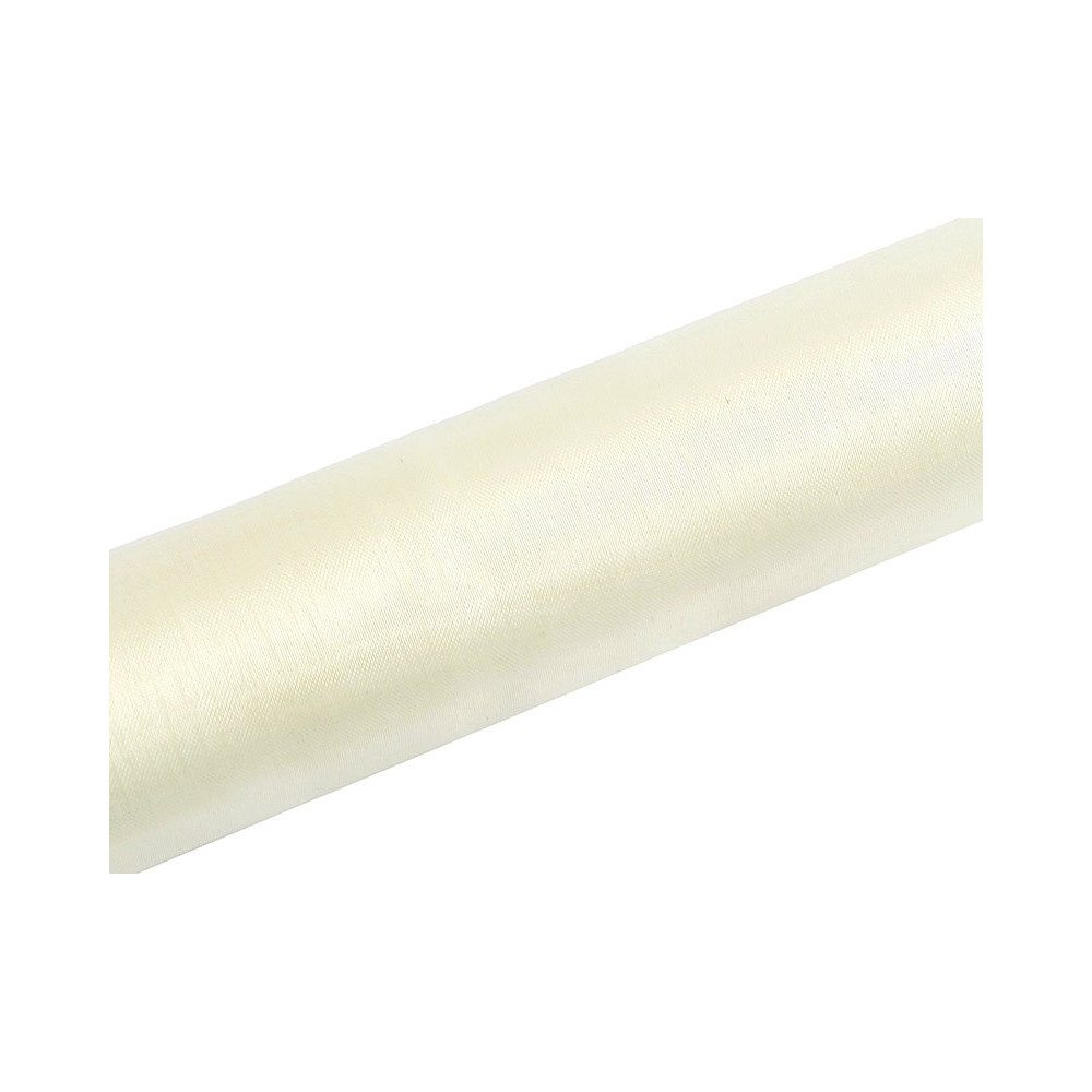 Organza Plain, 0,16 x 9 m, Light Cream