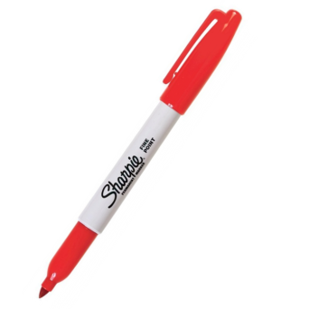 Permanent Fine Point marker - Sharpie - red, 1 mm