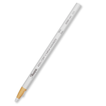 Peel-Off China Marker - Sharpie - white
