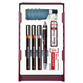 Zestaw pisaków kreślarskich Isograph Combi College 2 - Rotring