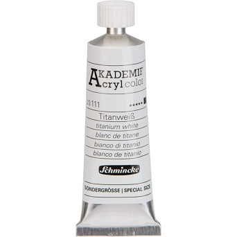 Akademie acrylic paints - Schmincke - 111, Titanium White, 35ml