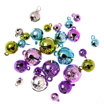 Craft metal bells - DpCraft - pastel, 26 pcs.