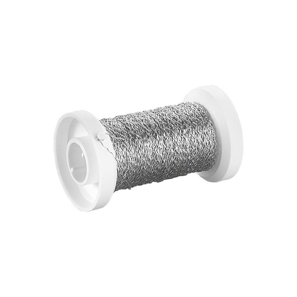 Drucik florystyczny, metalowy - Knorr Prandell - srebrny, 0,25 mm x 50 m