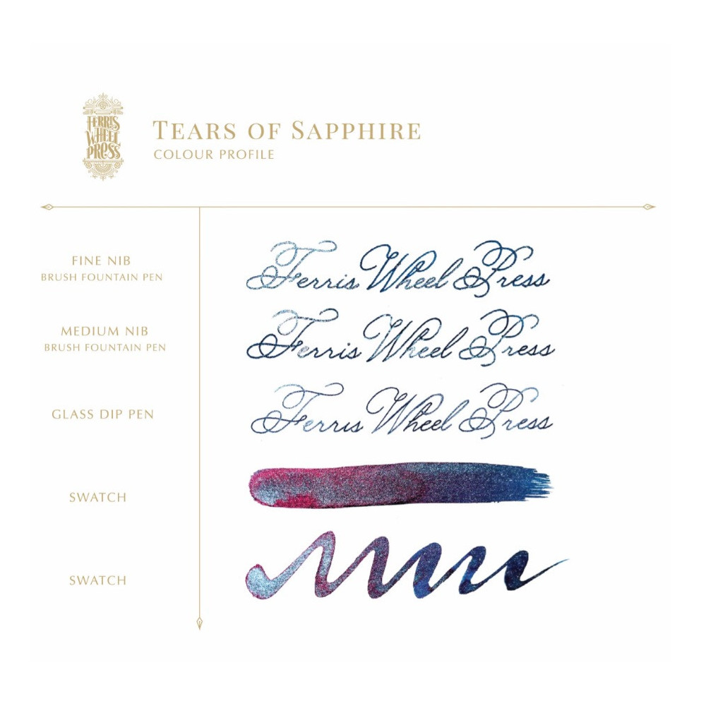 Atrament FerriTales - Ferris Wheel Press - Tears of Sapphire, 20 ml