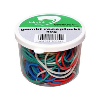Coloured rubber bands 40 g