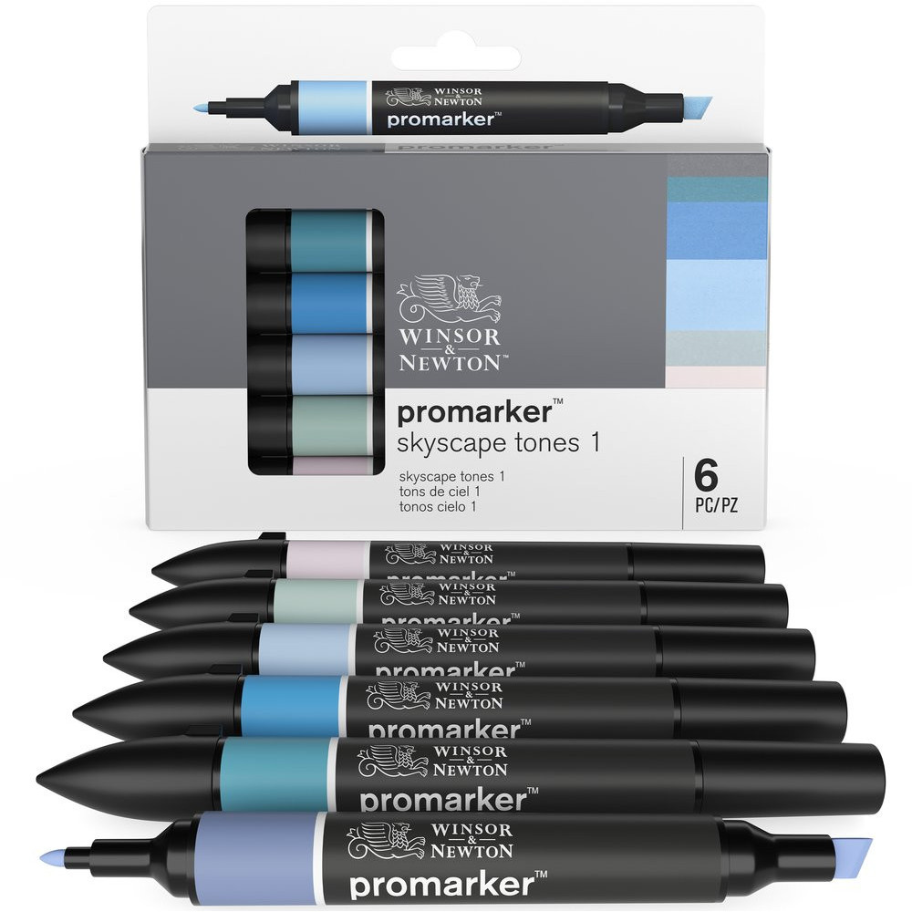 Zestaw Promarker - Winsor & Newton - Skyscape Tones 1, 6 szt.