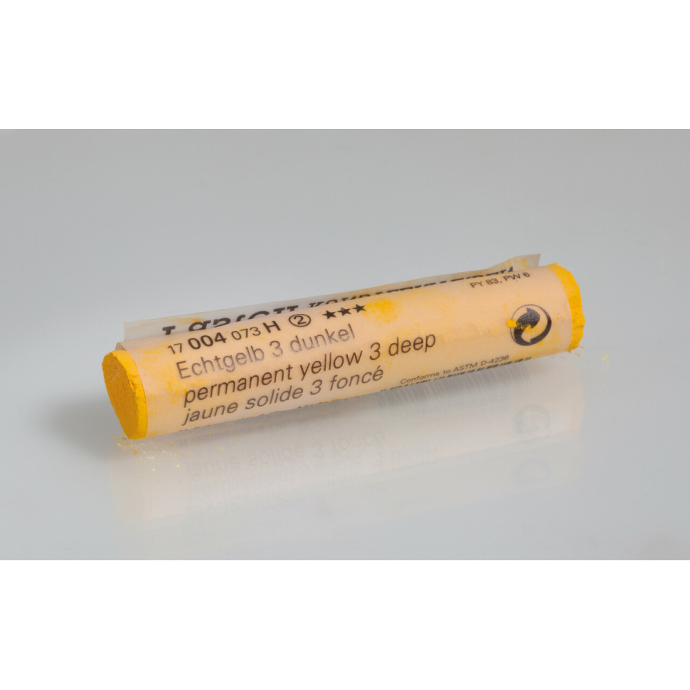 Finest Extra-Soft artists’ pastels - Schmincke - 004, H, Permanent Yellow 3 Deep