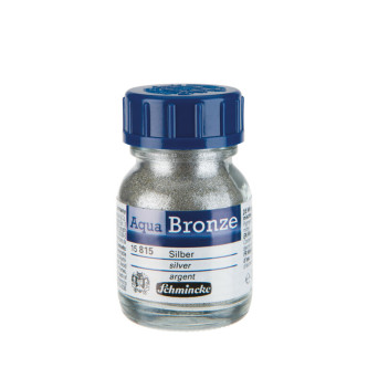 Genuine Aqua Artists' Bronze paint - Schmincke - 815, Silver, 20 ml
