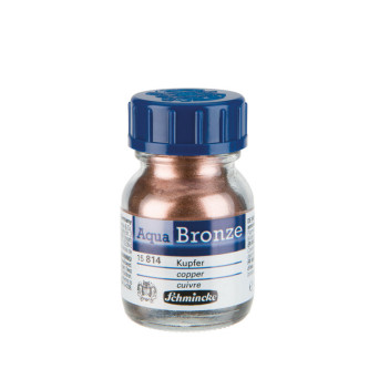 Genuine Aqua Artists' Bronze paint - Schmincke - 814, Copper, 20 ml