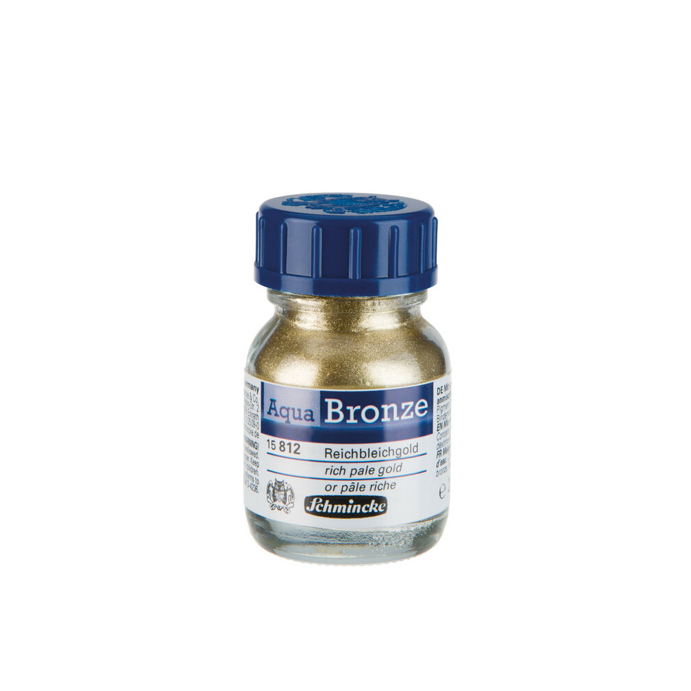 Genuine Aqua Artists' Bronze paint - Schmincke - 812, Rich Pale Gold, 20 ml