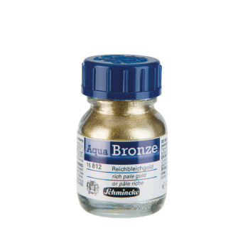Genuine Aqua Artists' Bronze paint - Schmincke - 812, Rich Pale Gold, 20 ml