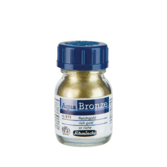 Genuine Aqua Artists' Bronze paint - Schmincke - 811, Rich Gold, 20 ml