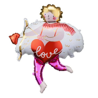 Balon foliowy Kupidyn, Love - 82 x 99 cm