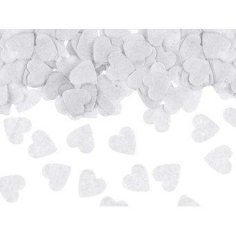 Confetti, Hearts - white, 1,6 x 1,6 cm 15 g