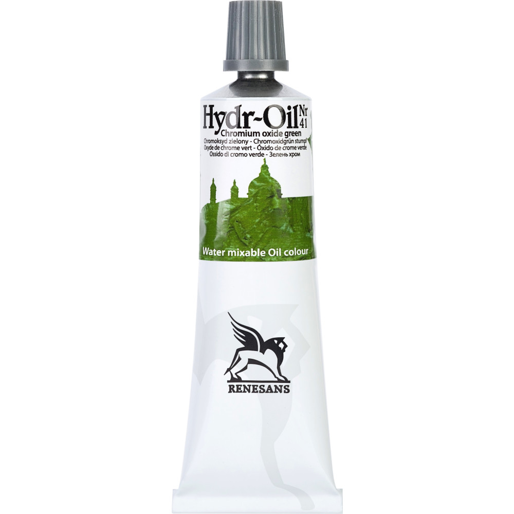 Hydr-Oil water mixable oil paint - Renesans - 41, chromium oxide green, 60 ml