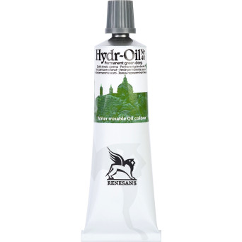 Hydr-Oil water mixable oil paint - Renesans - 40, permanent green deep, 60 ml