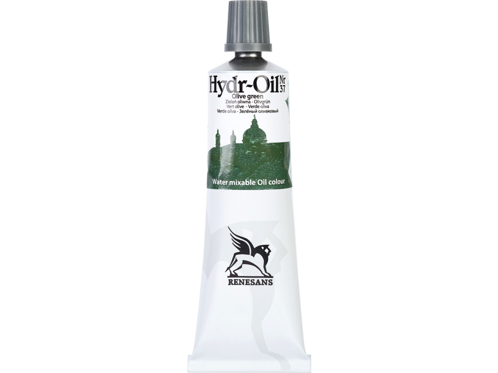 Hydr-Oil water mixable oil paint - Renesans - 37, olive green, 60 ml