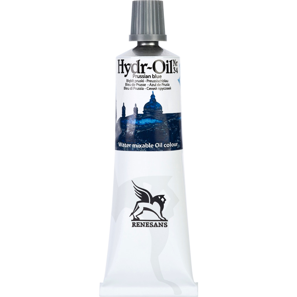 Hydr-Oil water mixable oil paint - Renesans - 34, Prussian blue, 60 ml