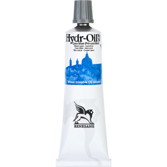 Hydr-Oil water mixable oil paint - Renesans - 30, cyan blue, 60 ml