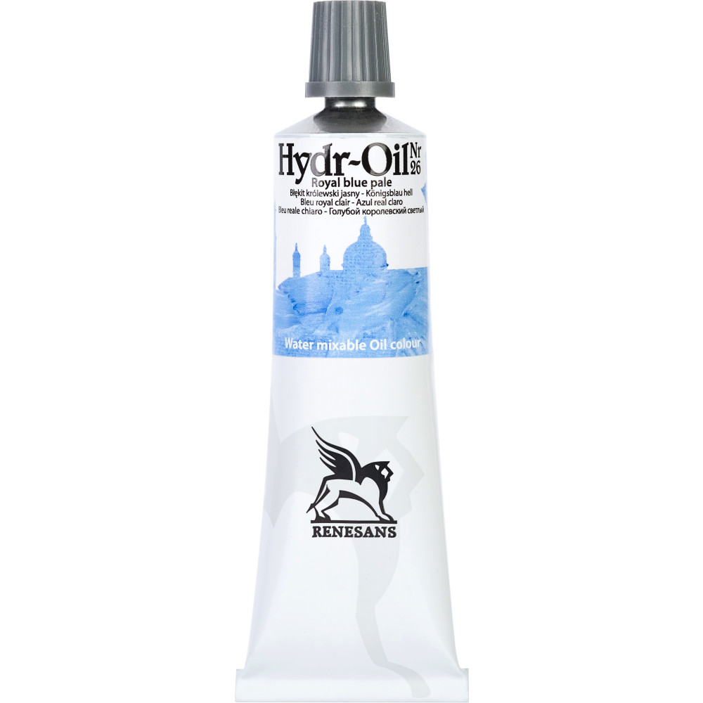Hydr-Oil water mixable oil paint - Renesans - 26, royal blue pale, 60 ml