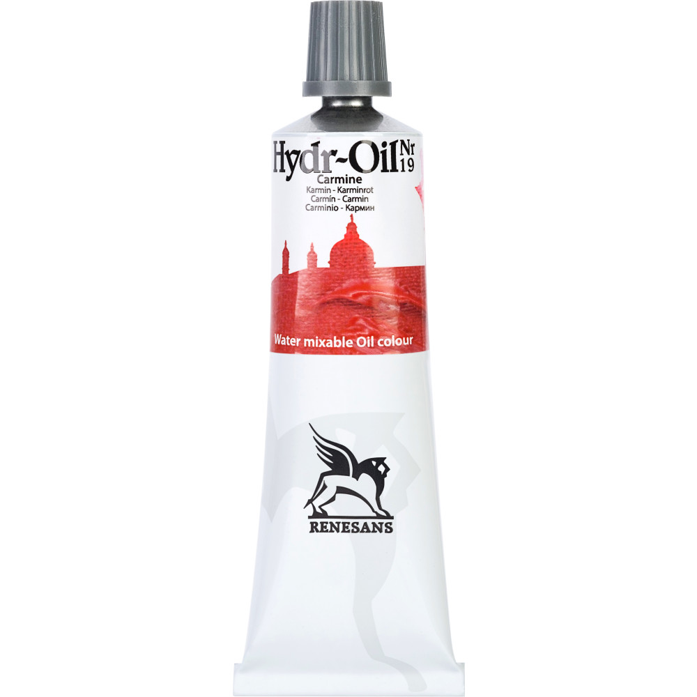 Hydr-Oil water mixable oil paint - Renesans - 19, carmine, 60 ml