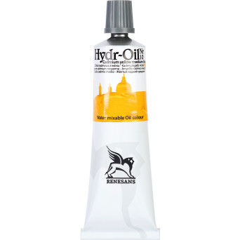 Hydr-Oil water mixable oil paint - Renesans - 10, cadmium yellow medium hue, 60 ml