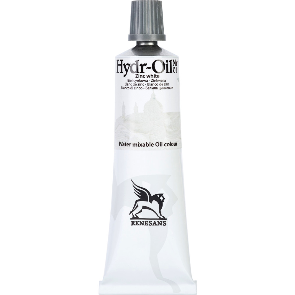Hydr-Oil water mixable oil paint - Renesans - 01, zinc white