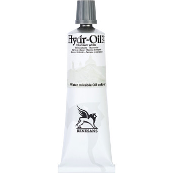 Hydr-Oil water mixable oil paint - Renesans - 02, titanium white