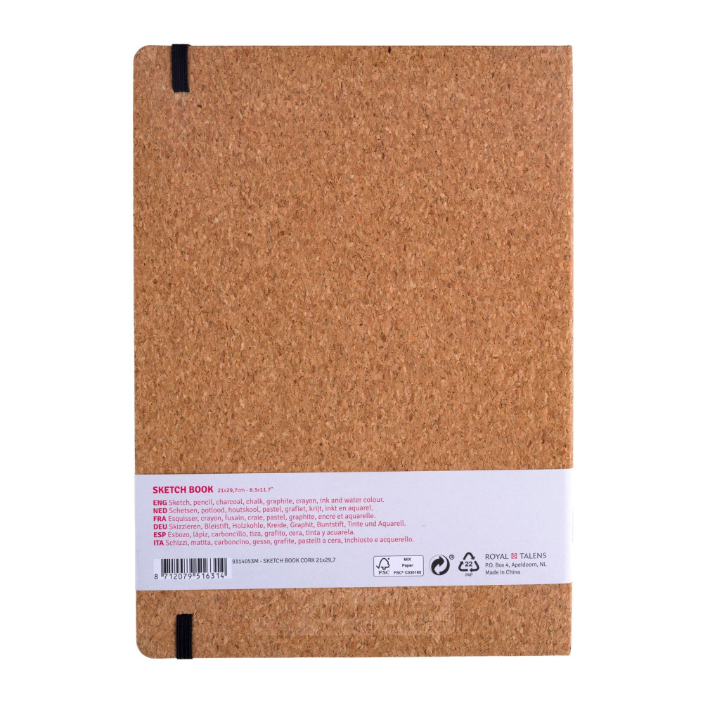 Sketch Book 21 x 29,7 cm - Talens Art Creation - Cork, 140 g, 80 sheets