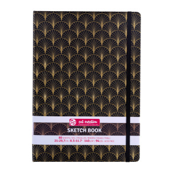 Sketch Book 21 x 29,7 cm - Talens Art Creation - Art Deco, 140 g, 80 sheets