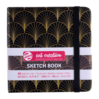 Sketch Book 12 x 12 cm - Talens Art Creation - Art Deco, 140 g, 80 sheets